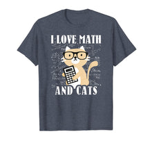 Load image into Gallery viewer, Funny shirts V-neck Tank top Hoodie sweatshirt usa uk au ca gifts for Math Kitty Cat I Love Math And Cats Mathematics Math Gifts T-Shirt 470777