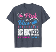 Load image into Gallery viewer, Pink or Blue Big Brother Loves You-Gender Reveal Shirt