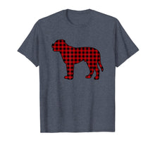 Load image into Gallery viewer, Mastiff Christmas Decor Red Plaid Buffalo Dog Gifts Family T-Shirt-1503139