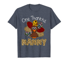 Load image into Gallery viewer, One Thankful Nanny Turkey Thanksgiving gift T-Shirt