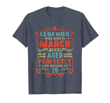 Load image into Gallery viewer, Legends Were Born In March 2000 20th Birthday Gifts TShirt866477