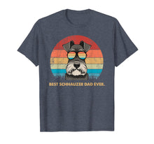 Load image into Gallery viewer, Dog Vintage Best Schnauzer Dad ever Tshirt Fathers day Gifts 167631
