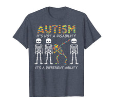 Load image into Gallery viewer, Funny shirts V-neck Tank top Hoodie sweatshirt usa uk au ca gifts for Autism it's a different ability Funny Dabbing skeleton Gift T-Shirt 247488