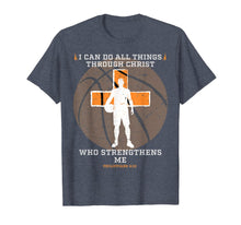Load image into Gallery viewer, Basketball Shirt I Can Do All Things Philippians Cross Gifts T-Shirt-1670683