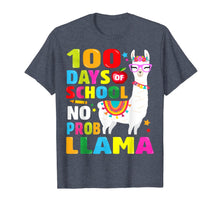 Load image into Gallery viewer, 100 Days of School Shirt No Probllama Llama 100th day T-Shirt-966397
