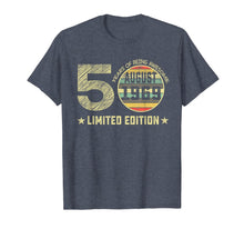 Load image into Gallery viewer, 50th Birthday Gifts 50 Years Old August 1969 Limited Edition T-Shirt 165163