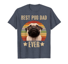 Load image into Gallery viewer, Mens Retro Vintage Best Pug Dad Ever Father's Day T-Shirt-807222