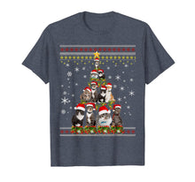 Load image into Gallery viewer, Funny Christmas Tree Cats Merry Christmas Ugly Sweater Gifts T-Shirt-3127700