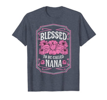 Load image into Gallery viewer, Blessed To Be Called Nana Cute Floral Christmas Gifts T-Shirt-1859848