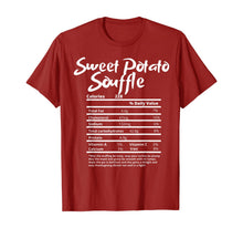 Load image into Gallery viewer, Sweet Potato Souffle Nutrition Fact Label Thanksgiving Gift T-Shirt