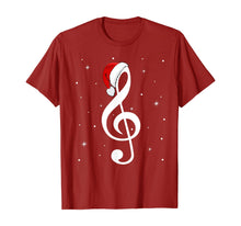 Load image into Gallery viewer, Funny shirts V-neck Tank top Hoodie sweatshirt usa uk au ca gifts for Musical Note Santa Hat Music Lover Merry Christmas Gifts T-Shirt 345758