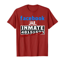 Load image into Gallery viewer, Funny shirts V-neck Tank top Hoodie sweatshirt usa uk au ca gifts for Facebook-Jail-Inmate-Repeat T-Shirt 418213