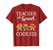 Load image into Gallery viewer, Teacher Of Smart Cookies Shirt Funny Teacher Christmas Gift T-Shirt
