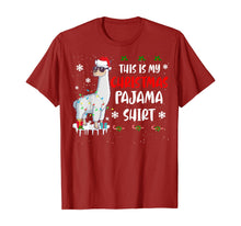 Load image into Gallery viewer, This Is My Christmas Pajama Shirt Llama Christmas Gifts T-Shirt