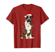Load image into Gallery viewer, Funny shirts V-neck Tank top Hoodie sweatshirt usa uk au ca gifts for Boxer Dog Christmas Lights Xmas Dog Lover T-Shirt 1026238