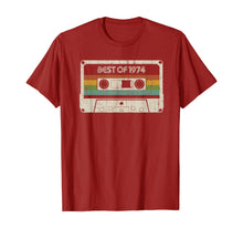 Load image into Gallery viewer, Vintage Best of 1974 45th Birthday Cassette T-Shirt