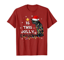 Load image into Gallery viewer, Funny shirts V-neck Tank top Hoodie sweatshirt usa uk au ca gifts for Christmas Is this jolly enough Noel Cat merry christmas T-Shirt 151246
