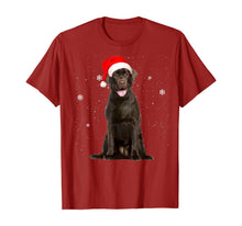 Load image into Gallery viewer, Funny shirts V-neck Tank top Hoodie sweatshirt usa uk au ca gifts for Santa Chocolate Labrador Christmas Gift T-Shirt 373279