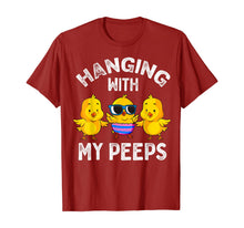 Load image into Gallery viewer, Hanging With My Peeps Happy Easter Chick Women Kids Girl Boy TShirt450376