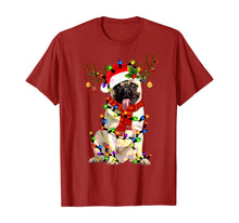 Load image into Gallery viewer, Funny shirts V-neck Tank top Hoodie sweatshirt usa uk au ca gifts for Funny Pug Dog Christmas Tee Reindeer Christmas Lights Pajama T-Shirt 118942
