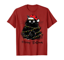 Load image into Gallery viewer, Funny shirts V-neck Tank top Hoodie sweatshirt usa uk au ca gifts for Merry Fluffmas Cats With Santa Hat Merry Christmas Gifts T-Shirt 240498