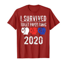 Load image into Gallery viewer, I SURVIVED TOILET PAPER PANIC 2020 Shirt Pandemic Flu Gift TShirt481494
