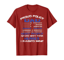 Load image into Gallery viewer, Proud Police Dad Most People Never Meet Their Heroes TShirt425538