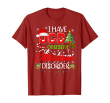 Load image into Gallery viewer, OCD Obsessive Christmas Disorder Funny Holiday T-Shirt