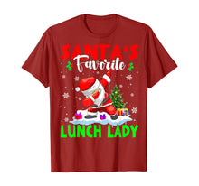 Load image into Gallery viewer, Funny shirts V-neck Tank top Hoodie sweatshirt usa uk au ca gifts for Santa's Favorite Lunch Lady Cute Lunch Lady Christmas Gifts T-Shirt 331980