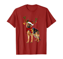 Load image into Gallery viewer, Funny shirts V-neck Tank top Hoodie sweatshirt usa uk au ca gifts for Santa German shepherd reindeer Light Christmas gifts T-Shirt 794522