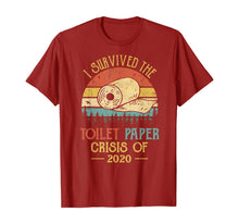 Load image into Gallery viewer, I Survived Toilet Paper Social Distancing 2020 Funny Vintage TShirt396128