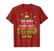 Load image into Gallery viewer, Funny shirts V-neck Tank top Hoodie sweatshirt usa uk au ca gifts for Four Main Food Groups Elf Christmas T-Shirt 1209938