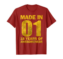 Load image into Gallery viewer, Funny shirts V-neck Tank top Hoodie sweatshirt usa uk au ca gifts for 18th Birthday Gift For Boys And Girls 18 Years Old T-Shirt T-Shirt 780675
