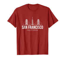 Load image into Gallery viewer, San Francisco Sf Bay Area California Skyline T Shirt