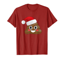 Load image into Gallery viewer, Funny shirts V-neck Tank top Hoodie sweatshirt usa uk au ca gifts for Funny Emoji Santa Hat Christmas Poop Shirt for Kids & Adults 1998728