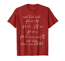 Load image into Gallery viewer, Funny shirts V-neck Tank top Hoodie sweatshirt usa uk au ca gifts for God Said Maxwell's Equations Integral Form Geeks T Shirts 1003365