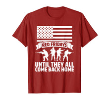 Load image into Gallery viewer, Funny shirts V-neck Tank top Hoodie sweatshirt usa uk au ca gifts for On Friday We Wear Red Fridays Military Shirts Military Gifts 3082712