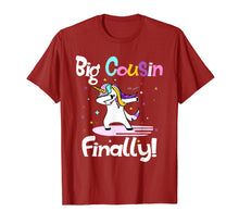 Load image into Gallery viewer, Funny shirts V-neck Tank top Hoodie sweatshirt usa uk au ca gifts for Big Cousin Finally Unicorn Dab T-shirt Funny Cute Gifts 3318498