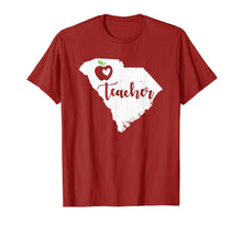 Load image into Gallery viewer, South Carolina Teacher Protest Red For Ed T Shirt