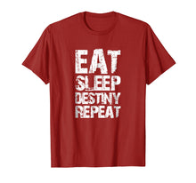 Load image into Gallery viewer, Funny shirts V-neck Tank top Hoodie sweatshirt usa uk au ca gifts for Destiny T-Shirt Eat Sleep Destiny Repeat Short Sleeve 1035646