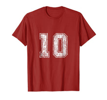 Load image into Gallery viewer, Funny shirts V-neck Tank top Hoodie sweatshirt usa uk au ca gifts for Number 10 T-Shirt Vintage Ten Tee Sports Design 1546275