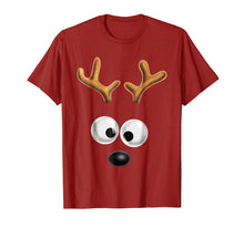 Load image into Gallery viewer, Funny shirts V-neck Tank top Hoodie sweatshirt usa uk au ca gifts for Matching Family Christmas Reindeer Face Shirt for Kids 957407