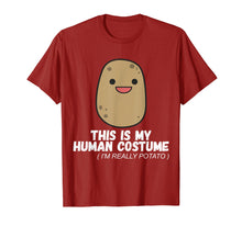 Load image into Gallery viewer, Funny shirts V-neck Tank top Hoodie sweatshirt usa uk au ca gifts for This Is My Human Costume Im Really A Potato Funny T-Shirt 1313337