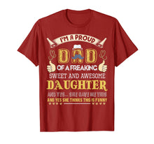Load image into Gallery viewer, Mens Gift For Dad From Daughter- Funny Father's Day Gift T-Shirt 93500