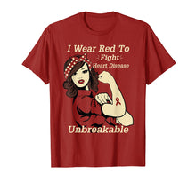 Load image into Gallery viewer, I Wear Red-To Fight Heart Disease Red Ribon T-Shirt