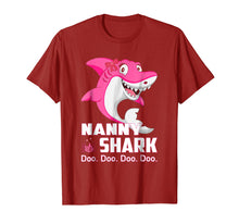 Load image into Gallery viewer, Nanny Shark T-Shirt Gifts Family Shark Halloween Christmas