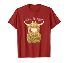 Load image into Gallery viewer, Funny shirts V-neck Tank top Hoodie sweatshirt usa uk au ca gifts for Cute Cartoon Scottish Highland Cow 'Och Aye' T-Shirt 3292928