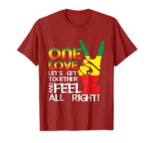 Load image into Gallery viewer, Funny shirts V-neck Tank top Hoodie sweatshirt usa uk au ca gifts for Jamaica One Love Reggae Caribbean Music Pride Flag T-shirt 191988