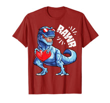 Load image into Gallery viewer, Funny shirts V-neck Tank top Hoodie sweatshirt usa uk au ca gifts for Valentines Day Dinosaur RAWR shirt Gifts Boys Kids Tshirt 1821284