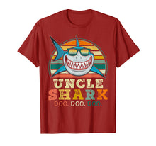 Load image into Gallery viewer, Retro Vintage Uncle Shark Tshirt Funny Birthday Gifts Family